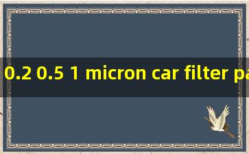 0.2 0.5 1 micron car filter paper service